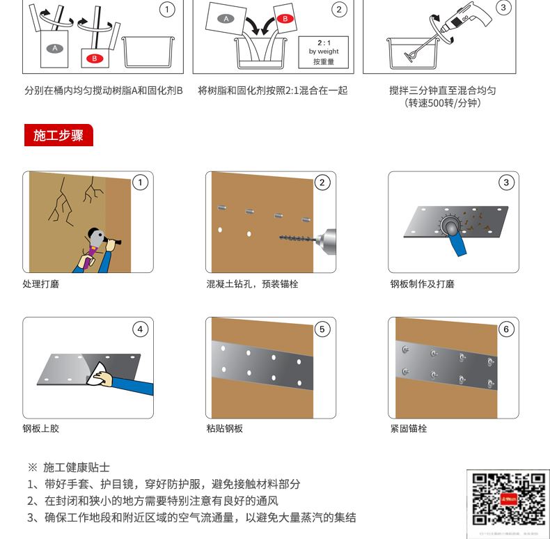 包钢渠县粘钢加固施工过程